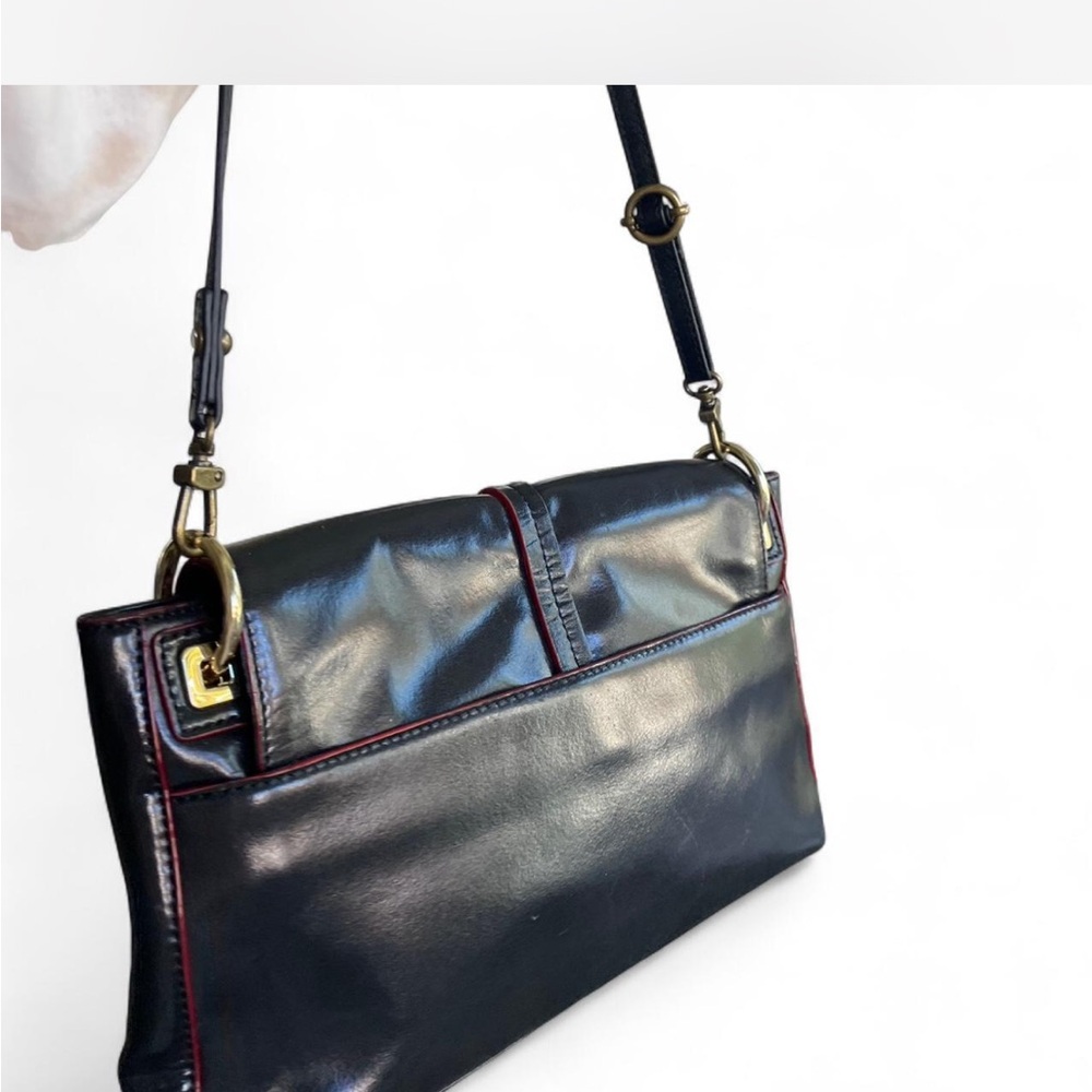 ANTONIO MELANI Black Crossbody Bag with Gold Accents - Picture 4 of 5